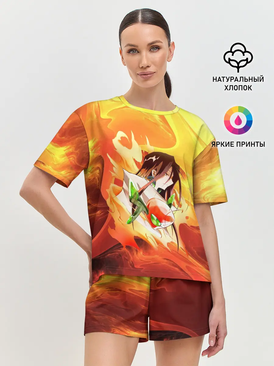 Женская пижама с шортами / Шаман Кинг | Хао | Зик