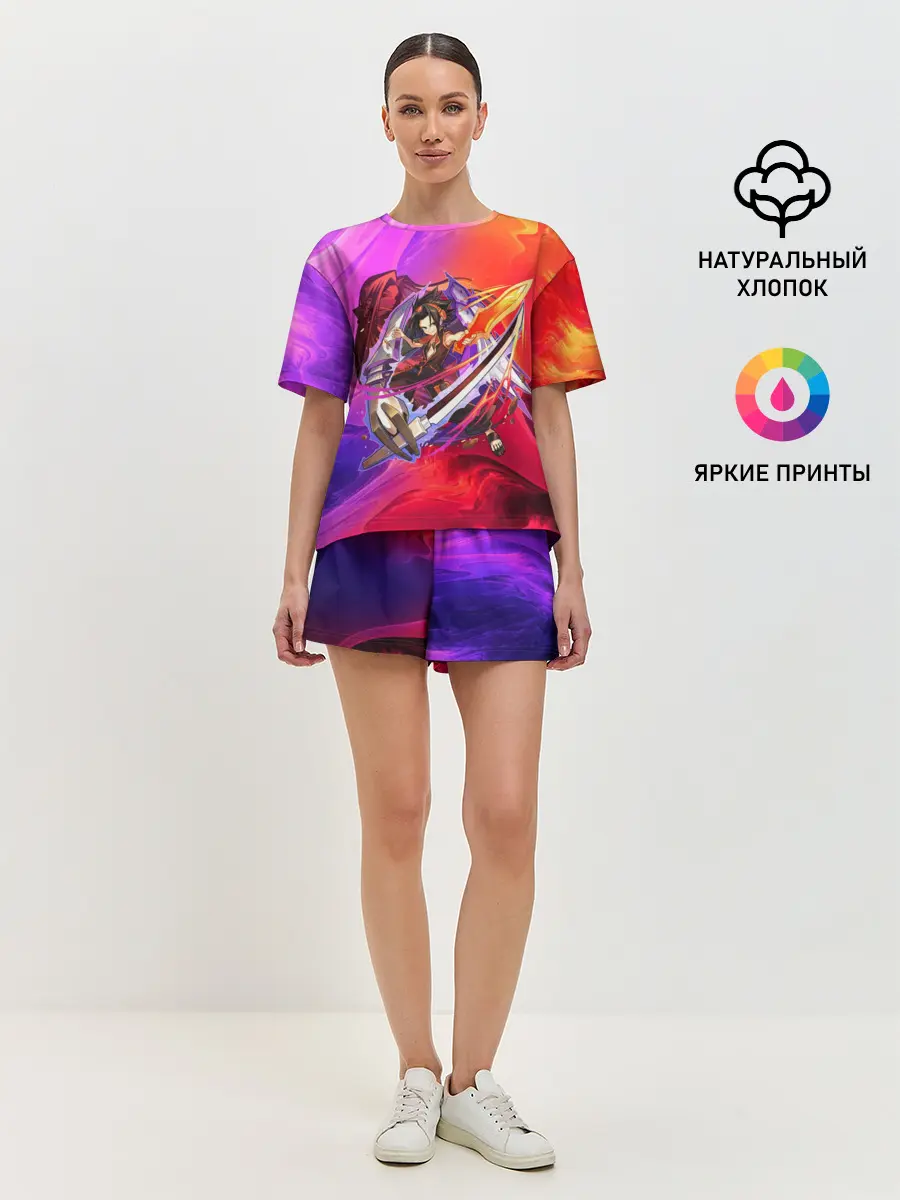 Женская пижама с шортами / Шаман Кинг | Йо Асакура