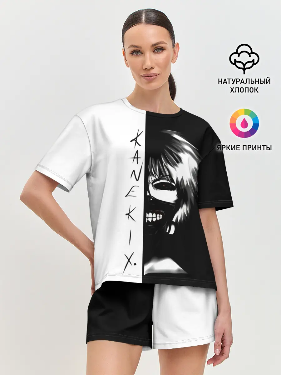 Женская пижама с шортами / Kaneki X. | Tokyo Ghoul