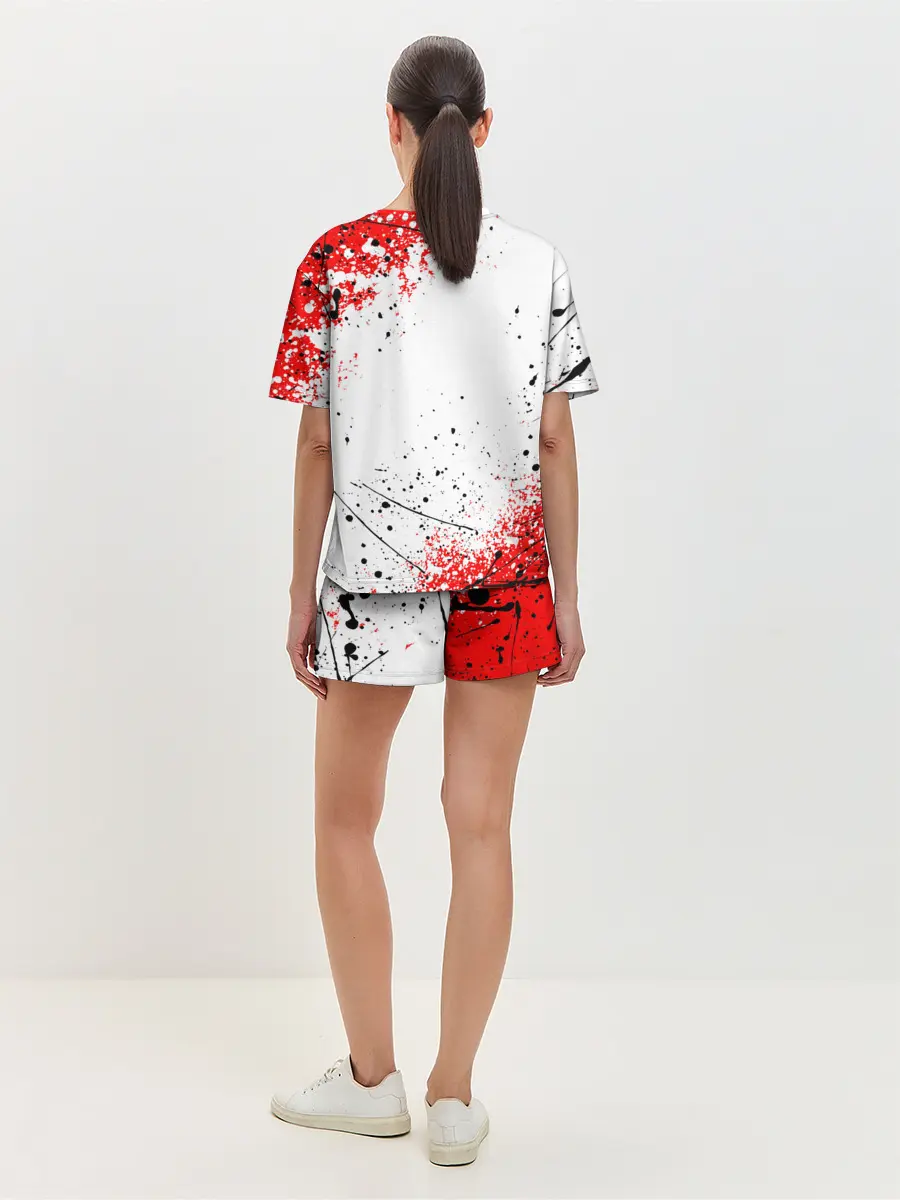 Женская пижама с шортами / САКУРА | SAKURA | ВИШНЯ