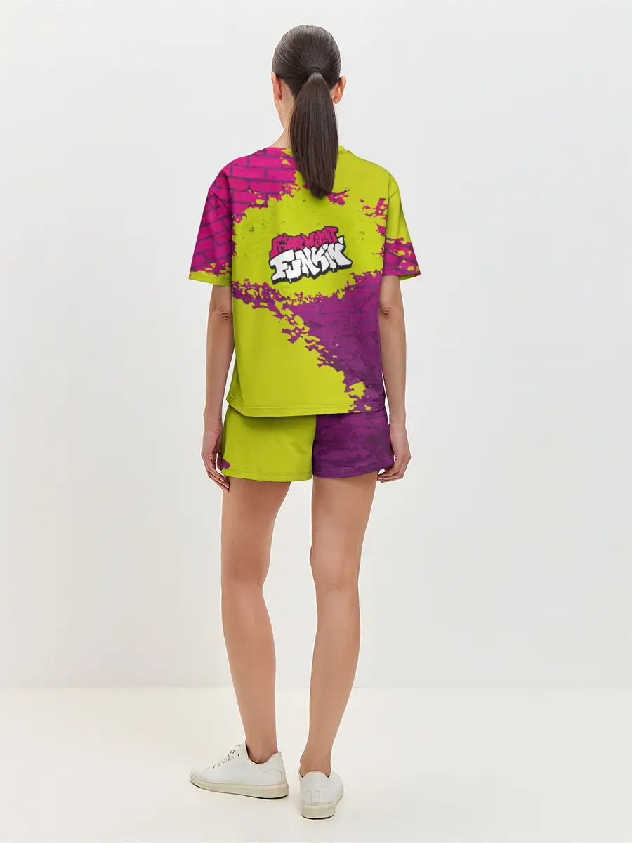 Женская пижама с шортами / Friday Night Funkin Кислотный