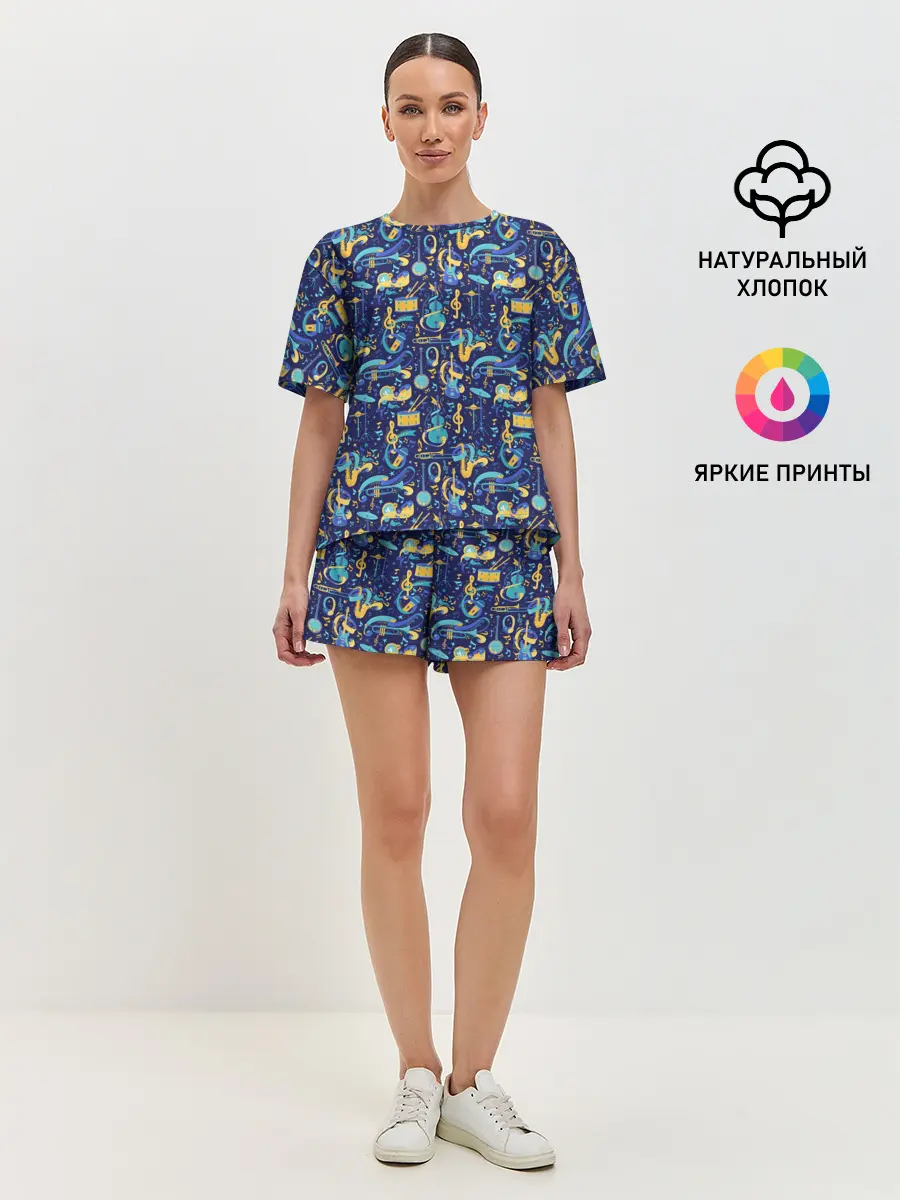 Женская пижама с шортами / Джаз
