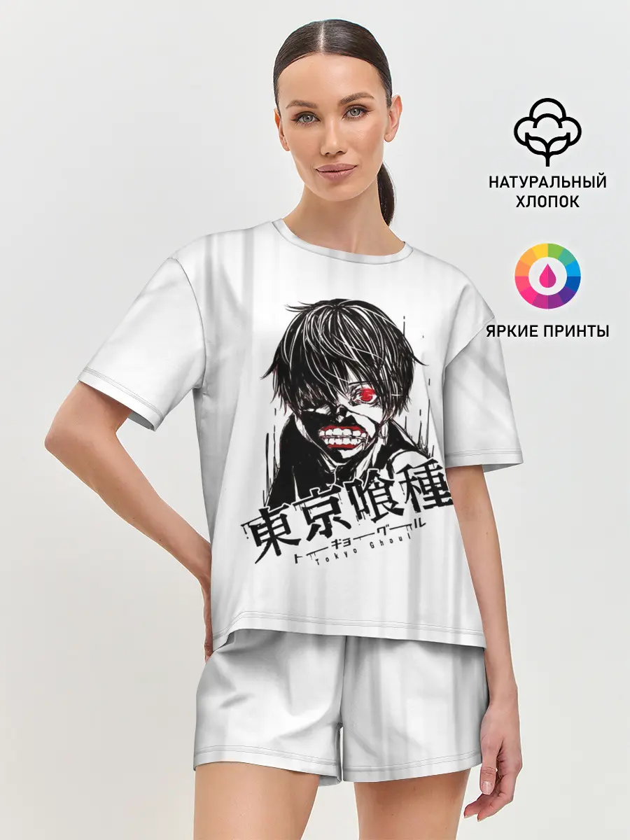 Женская пижама с шортами / Токийский гуль грандж