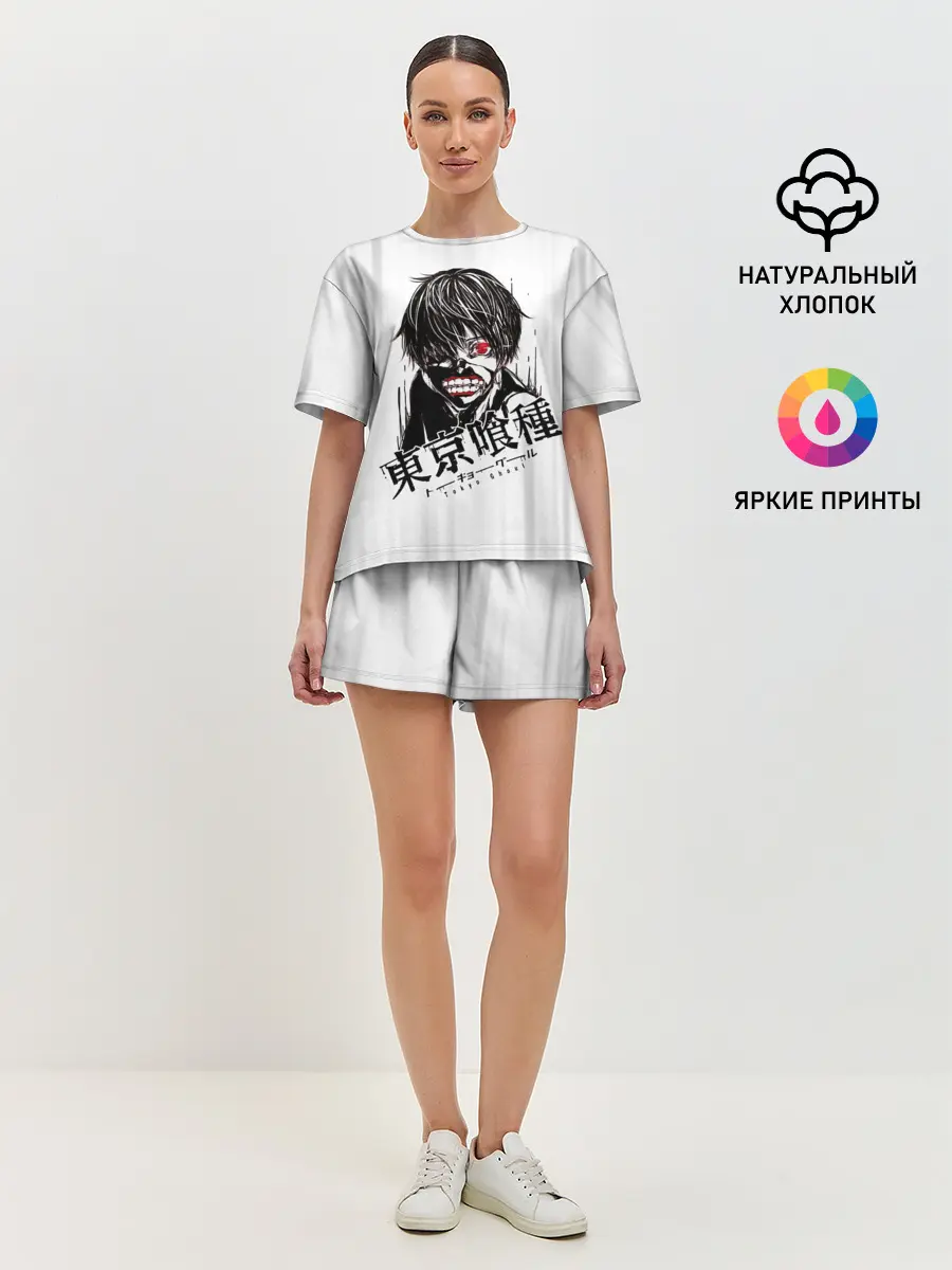 Женская пижама с шортами / Токийский гуль грандж