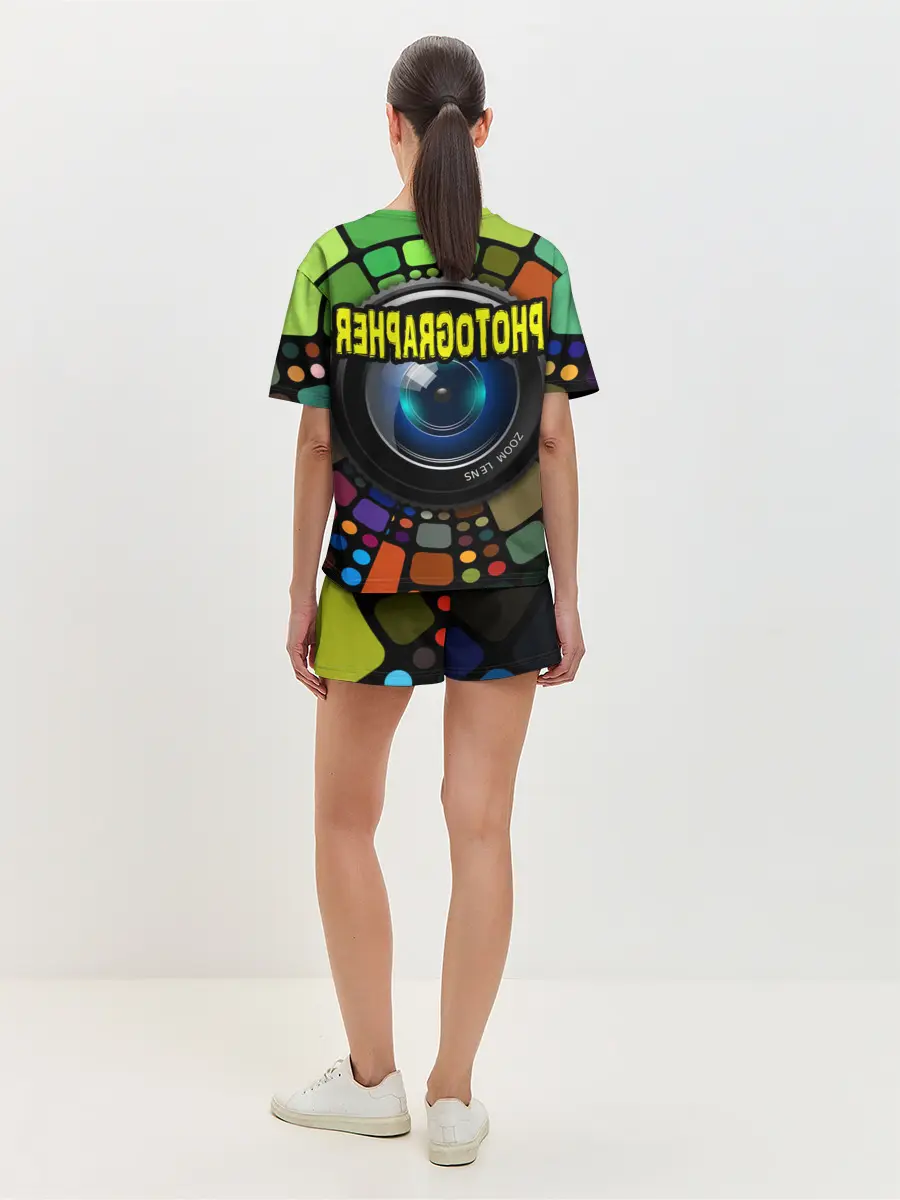 Женская пижама с шортами / Фотограф и объектив