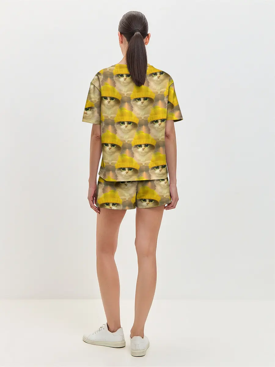 Женская пижама с шортами / Котята