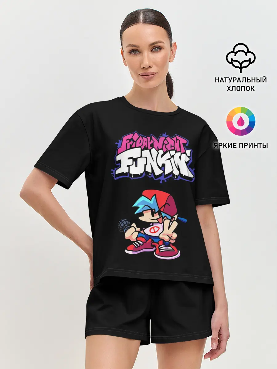 Женская пижама с шортами / Friday Night Funkin