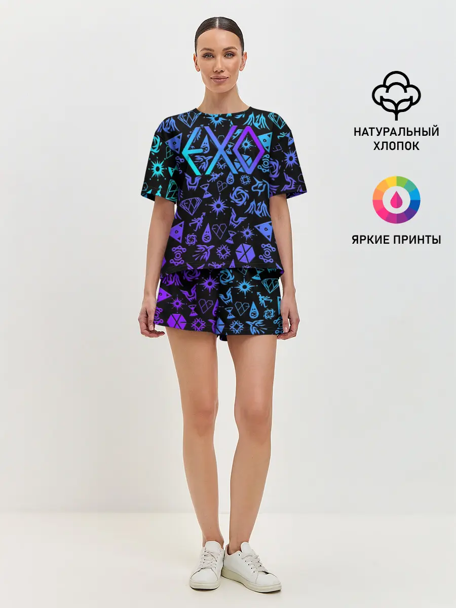 Женская пижама с шортами / EXO K-POP | LogoBombing