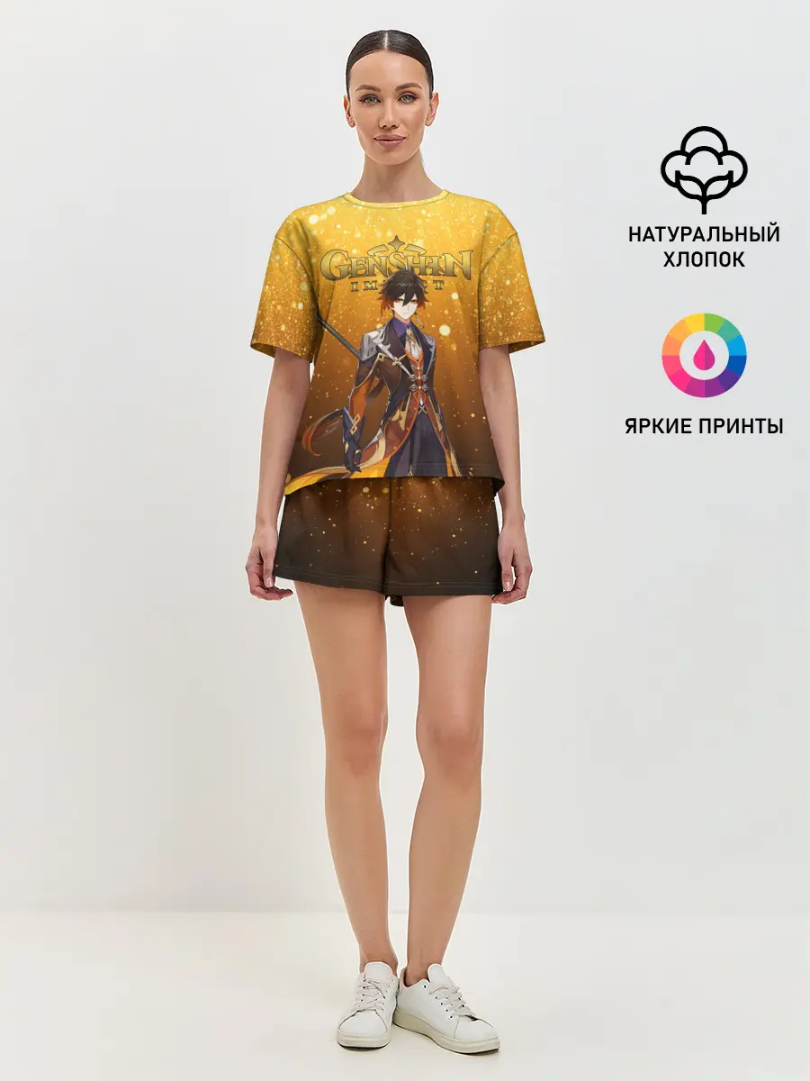 Женская пижама с шортами / GENSHIN IMPACT ЧЖУН ЛИ