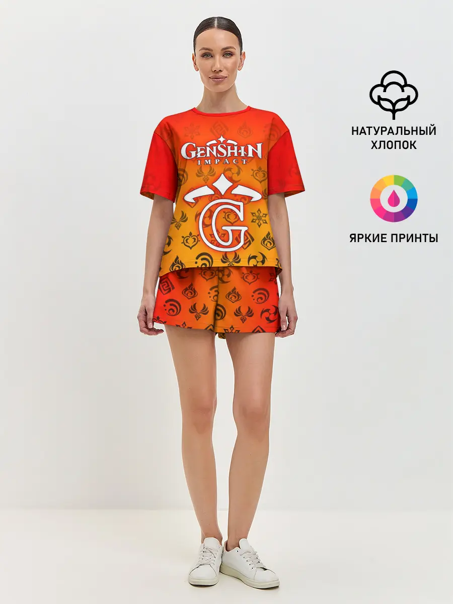 Женская пижама с шортами / GENSHIN IMPACT