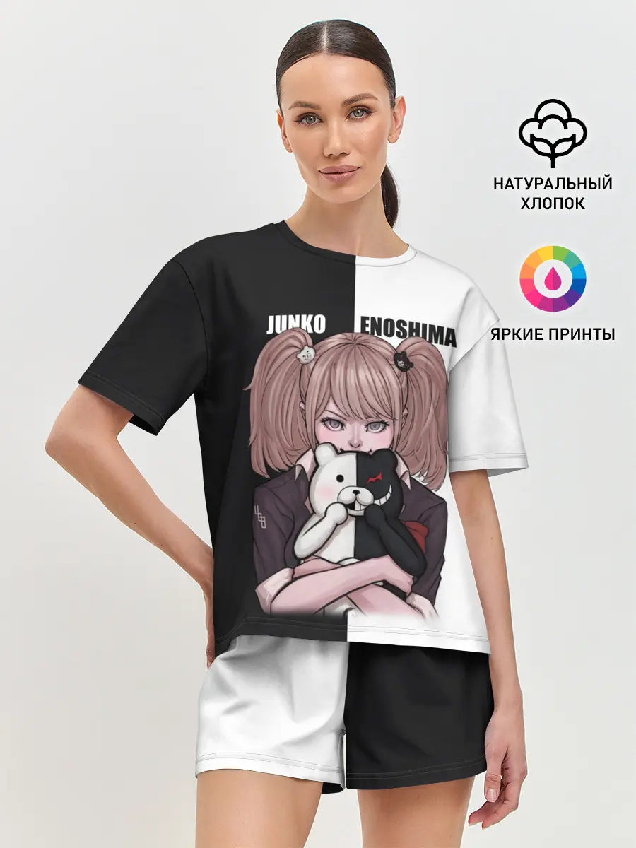 Женская пижама с шортами / MONOKUMA / JUNKO