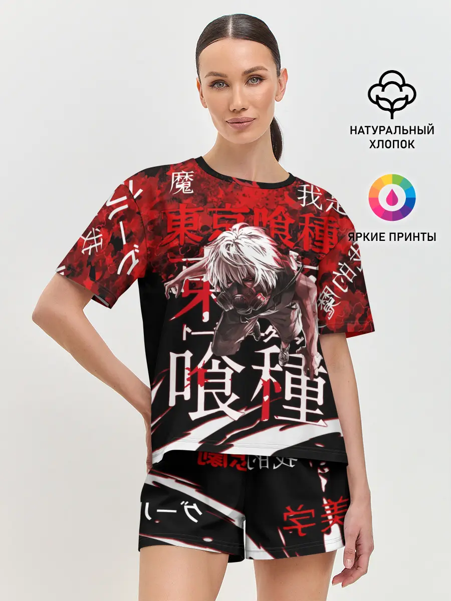 Женская пижама с шортами / Токийский Гуль