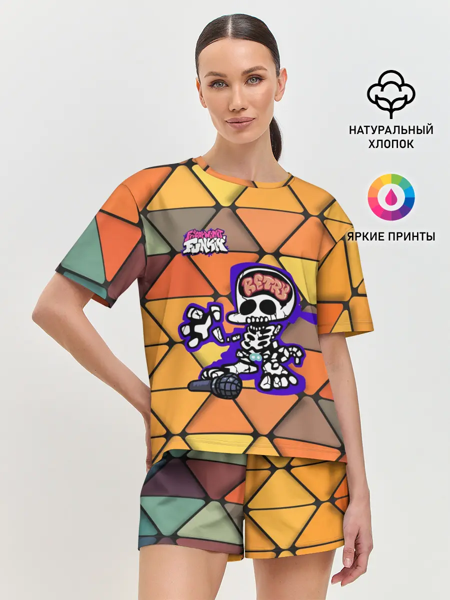Женская пижама с шортами / Friday Night Funkin