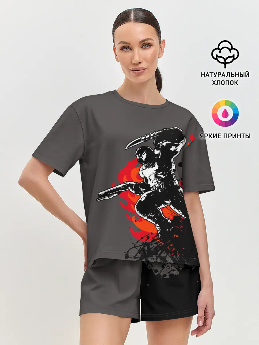 Женская пижама с шортами / Doom Eternal