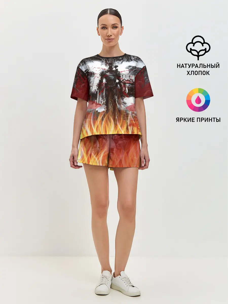 Женская пижама с шортами / Doom Ethernal Ancient Gods