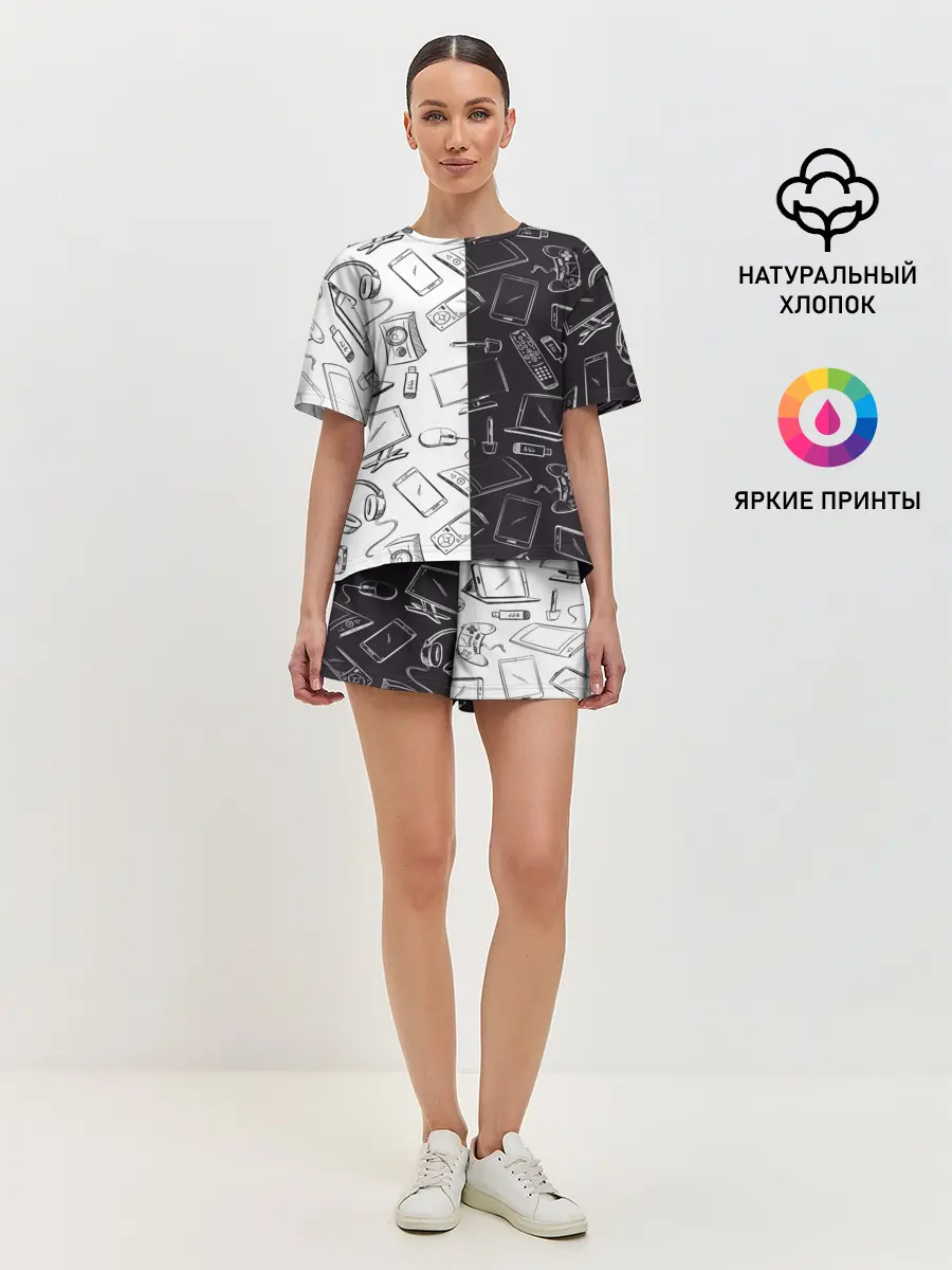 Женская пижама с шортами / Гаджеты