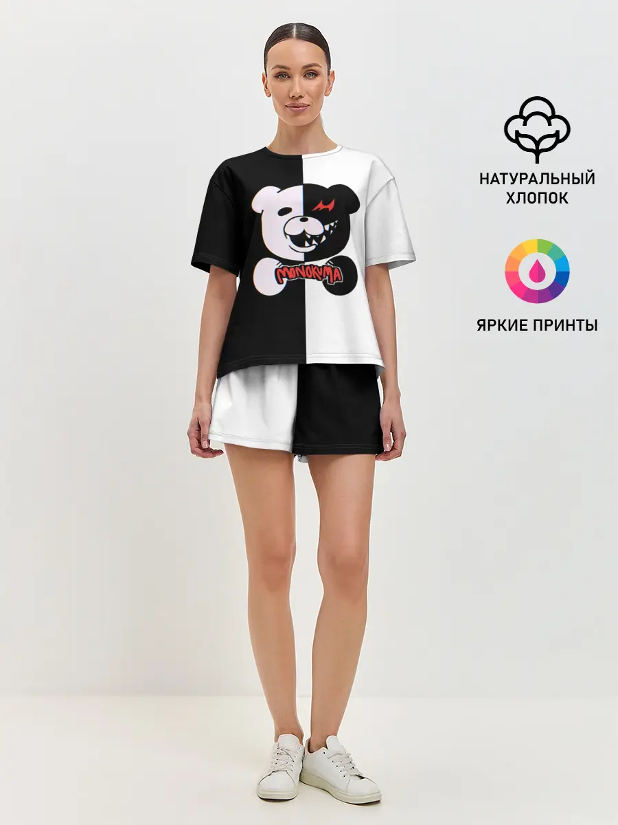 Женская пижама с шортами / MONOKUMA / МОНОКУМА GLITCH