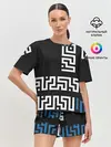 Женская пижама с шортами / Геометрический Минимализм