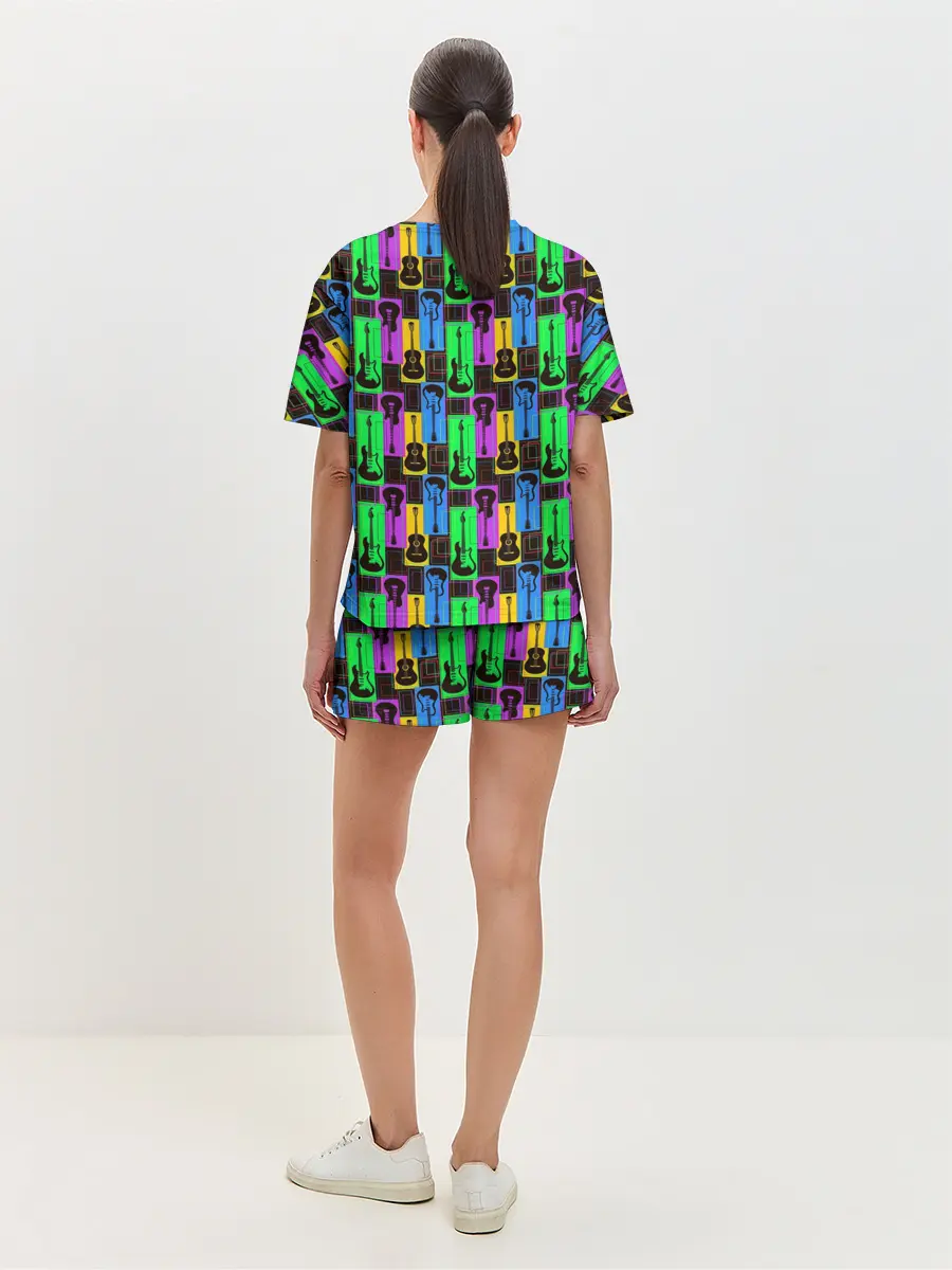 Женская пижама с шортами / Рокер