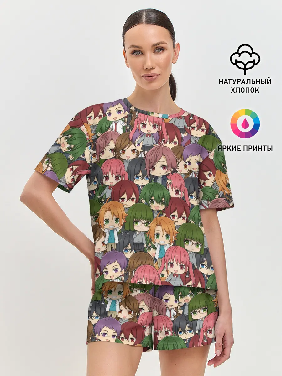 Женская пижама с шортами / Horimiya Chibi