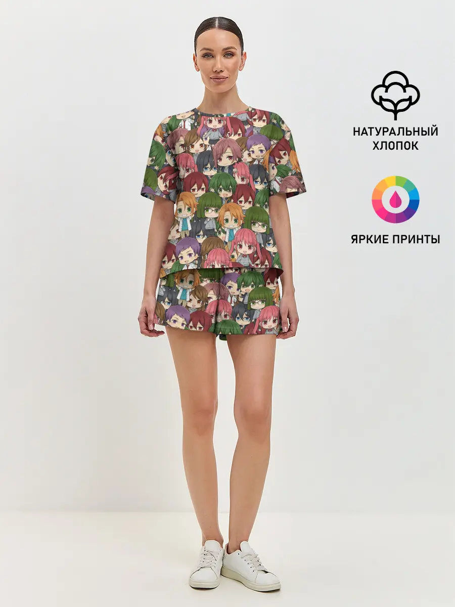 Женская пижама с шортами / Horimiya Chibi