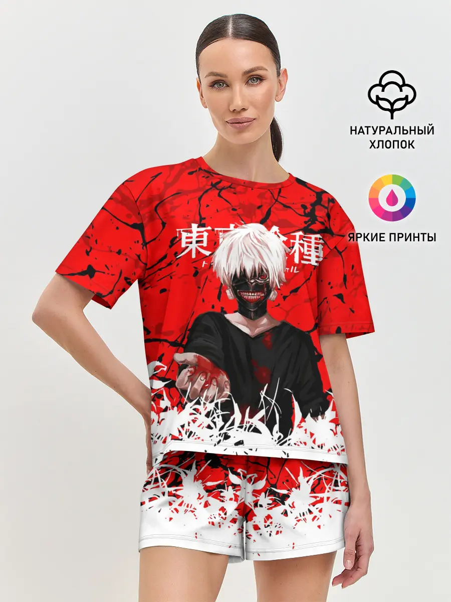 Женская пижама с шортами / Kaneki Ken