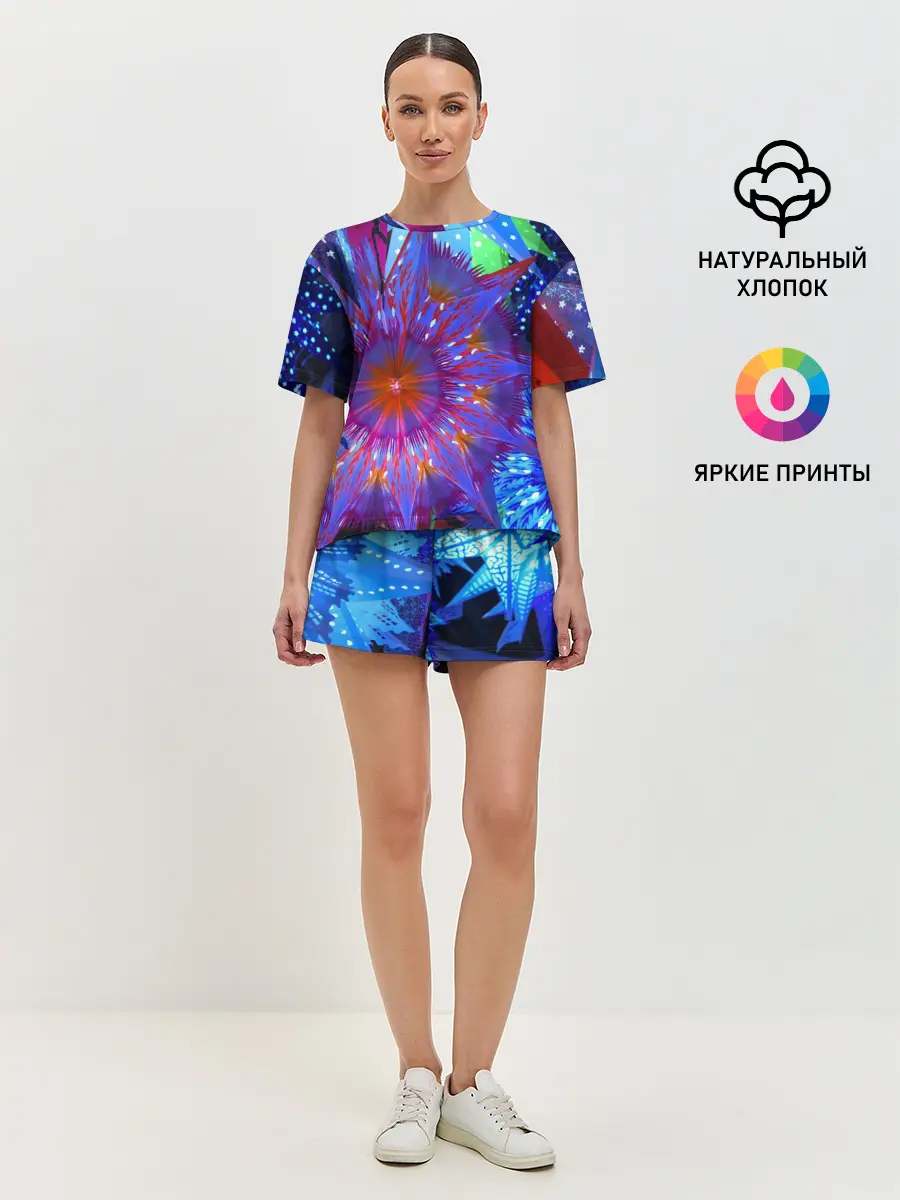 Женская пижама с шортами / Иллюзия