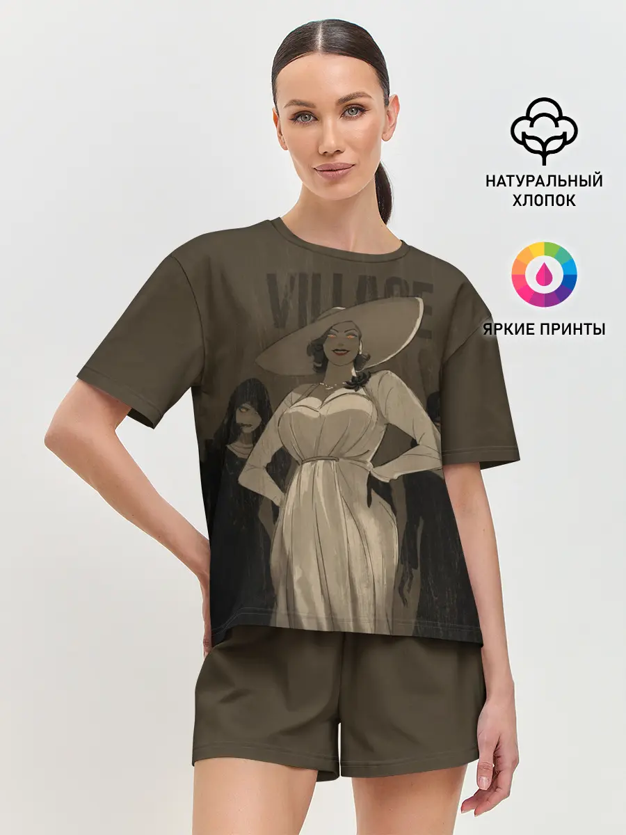 Женская пижама с шортами / Леди Димитреску