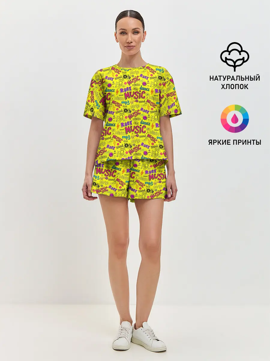 Женская пижама с шортами / Rock