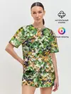 Женская пижама с шортами / Пейнтбол