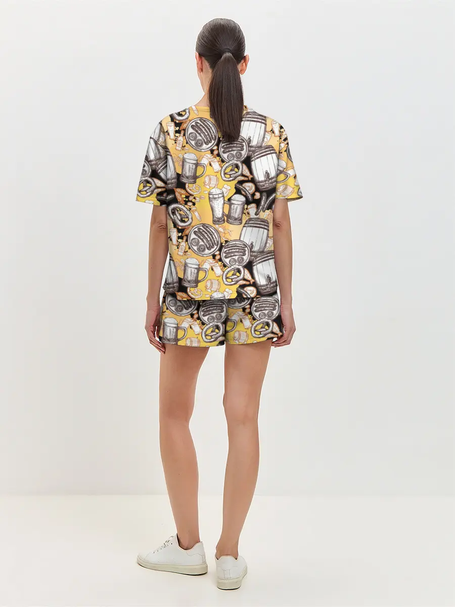 Женская пижама с шортами / Пиво / Beer
