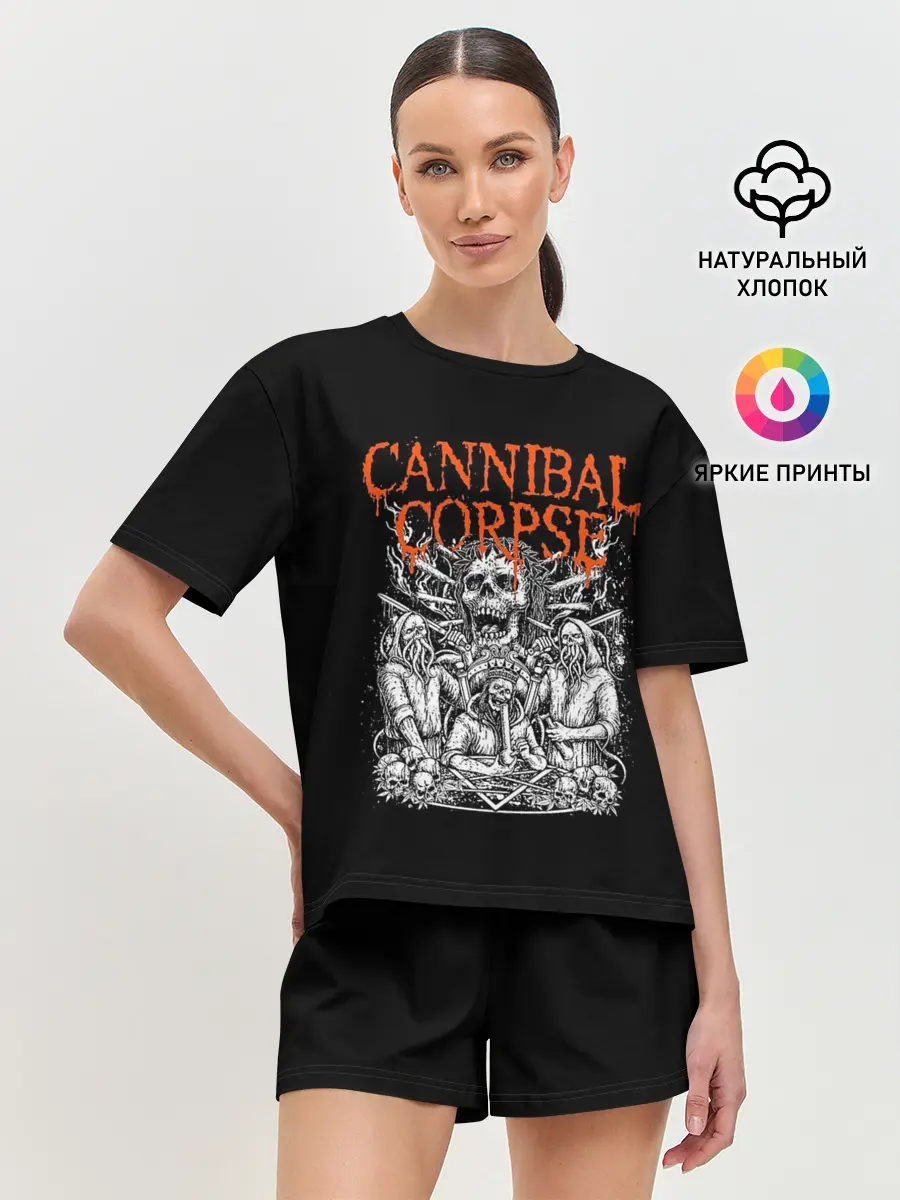 Женская пижама с шортами / Cannibal Corpse