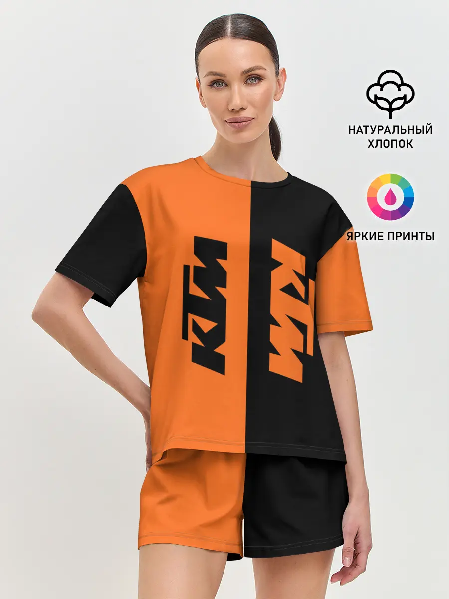 Женская пижама с шортами / KTM | КТМ