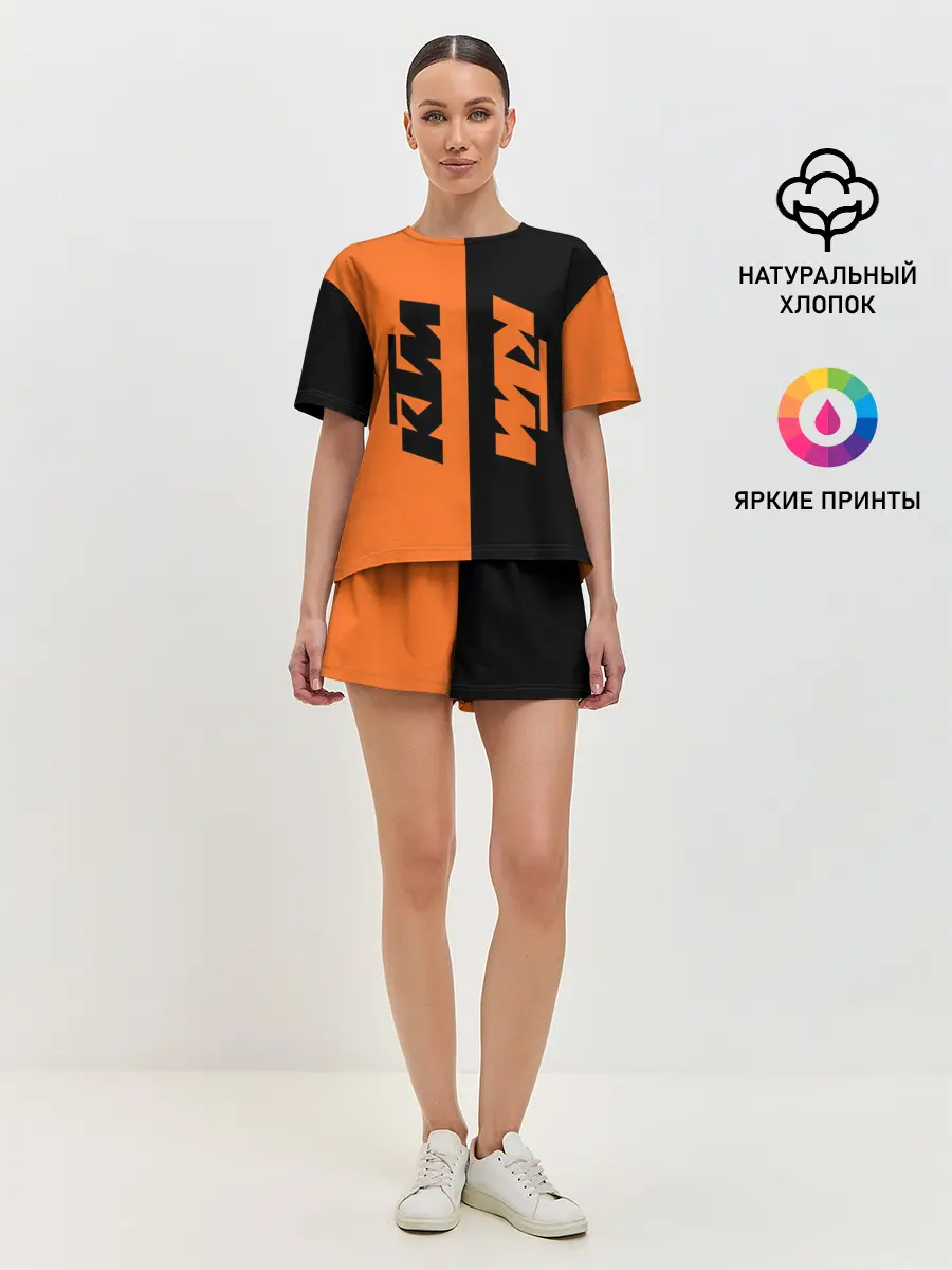Женская пижама с шортами / KTM | КТМ