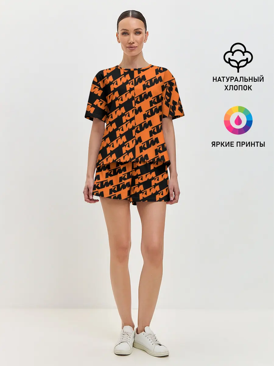 Женская пижама с шортами / KTM | КТМ