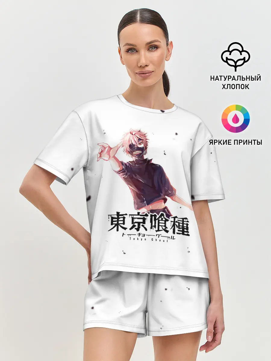 Женская пижама с шортами / Канеки Кен | Токийский гуль