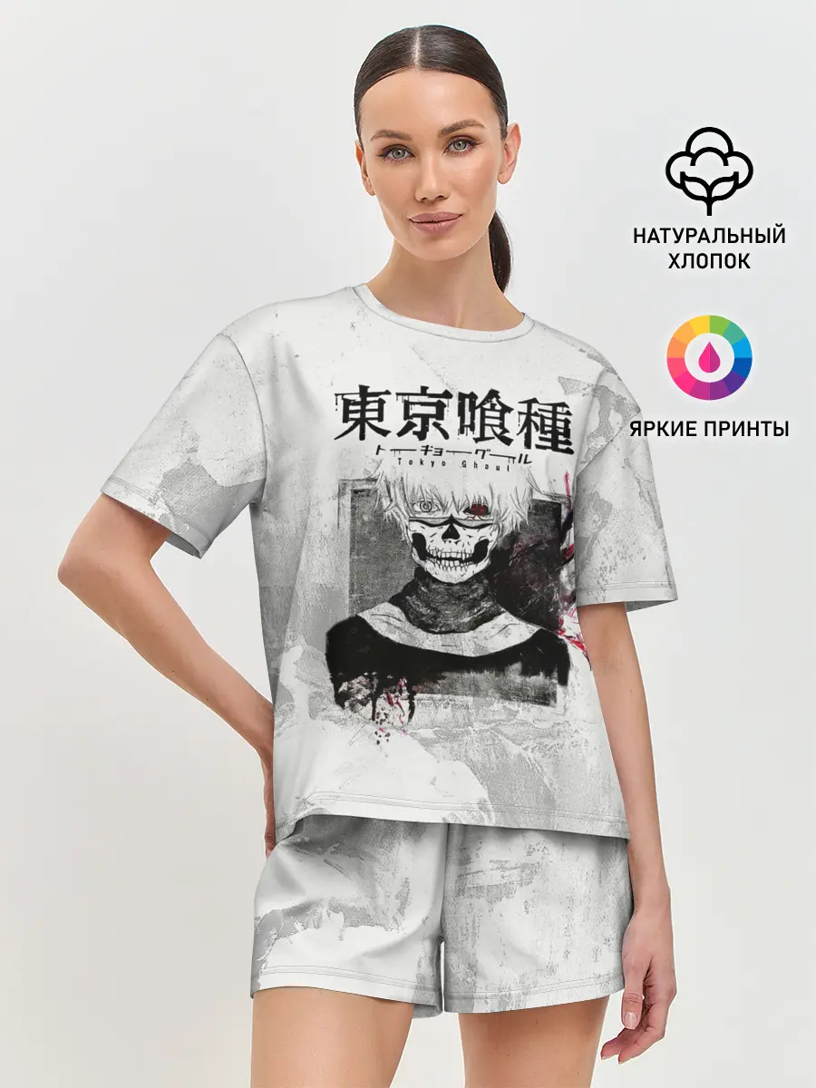 Женская пижама с шортами / Канеки Кен | Kaneki Ken