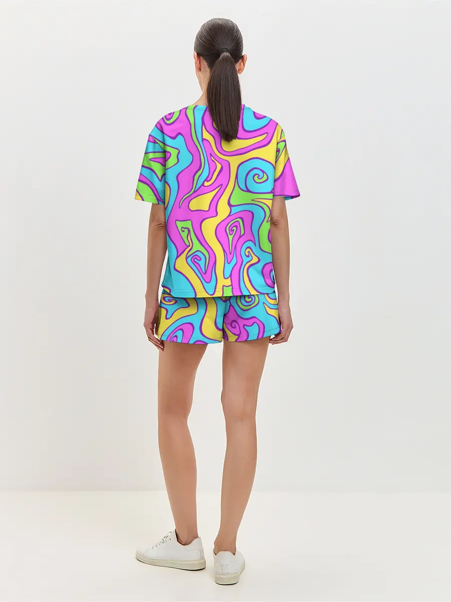 Женская пижама с шортами / Психоделический Франкенштейн