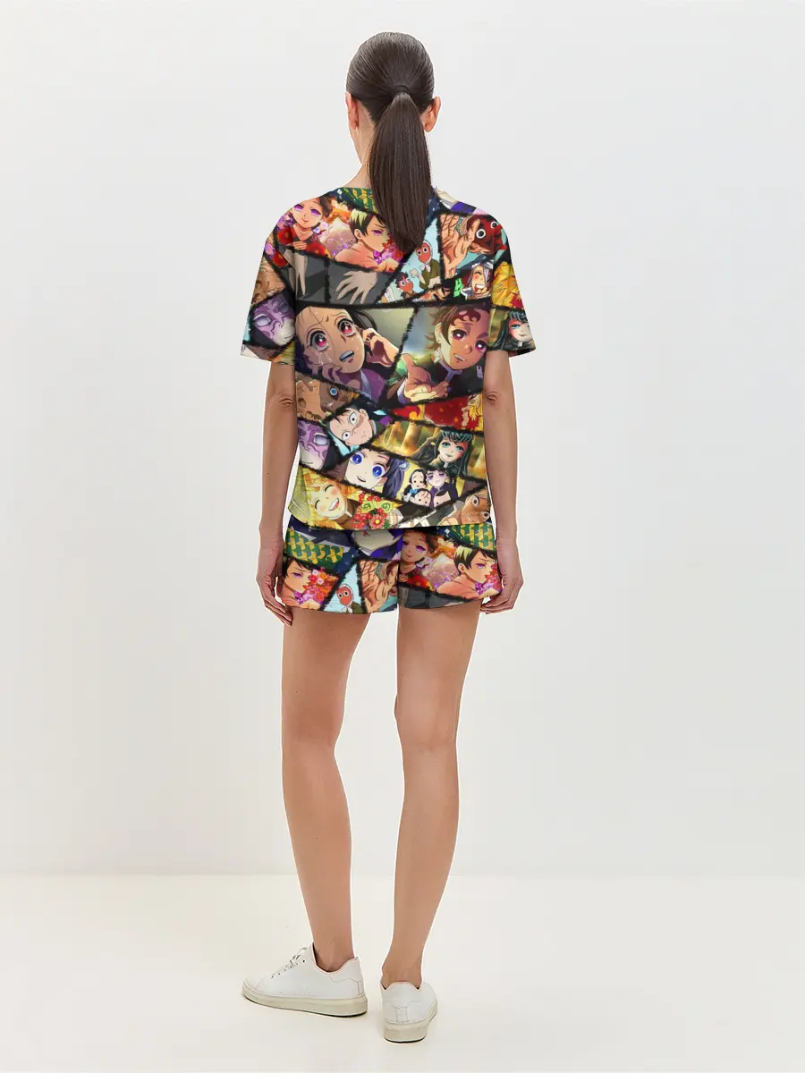 Женская пижама с шортами / КЛИНОК РАССЕКАЮЩИЙ ДЕМОНОВ