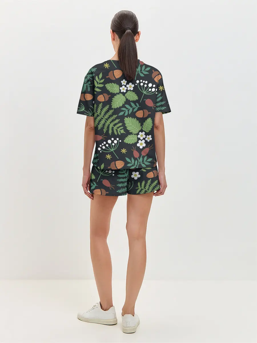 Женская пижама с шортами / Природа