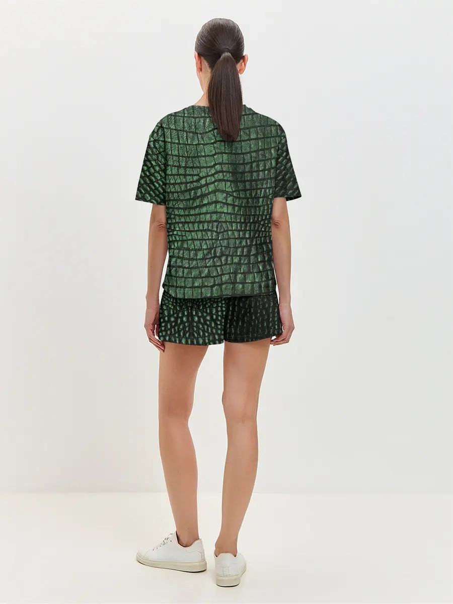 Женская пижама с шортами / Кожа Крокодила