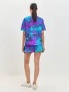 Женская пижама с шортами / Неоновые краски