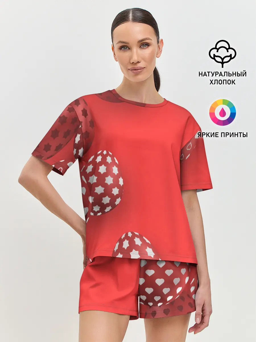 Женская пижама с шортами / Пасха