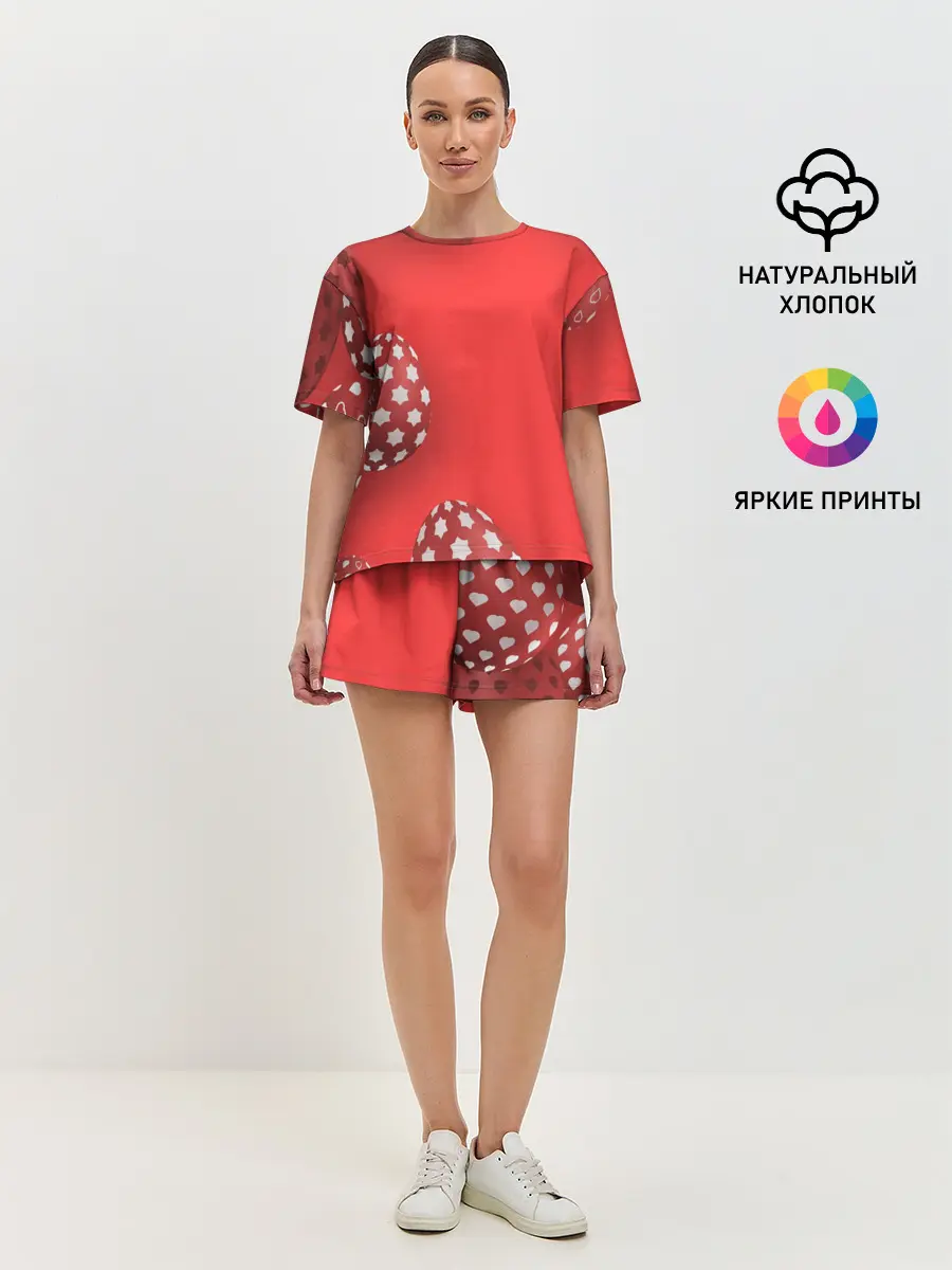 Женская пижама с шортами / Пасха