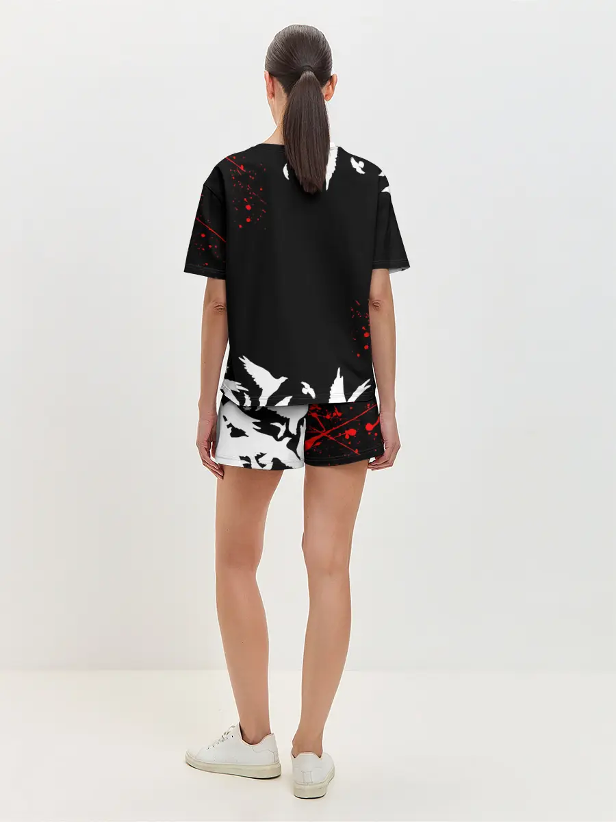 Женская пижама с шортами / Haikyu birds