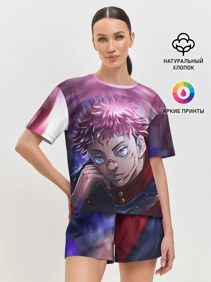 Женская пижама с шортами / JUJUTSU KAISEN | SUKUNA вихрь