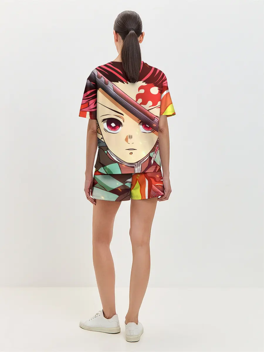 Женская пижама с шортами / КЛИНОК РАССЕКАЮЩИЙ ДЕМОНОВ