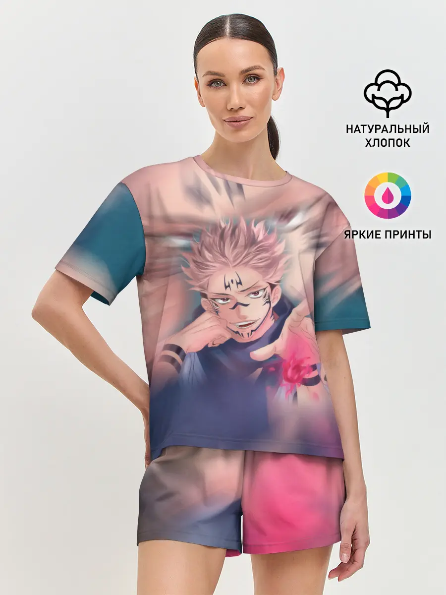 Женская пижама с шортами / МАГИЧЕСКАЯ БИТВА | SUKUNA