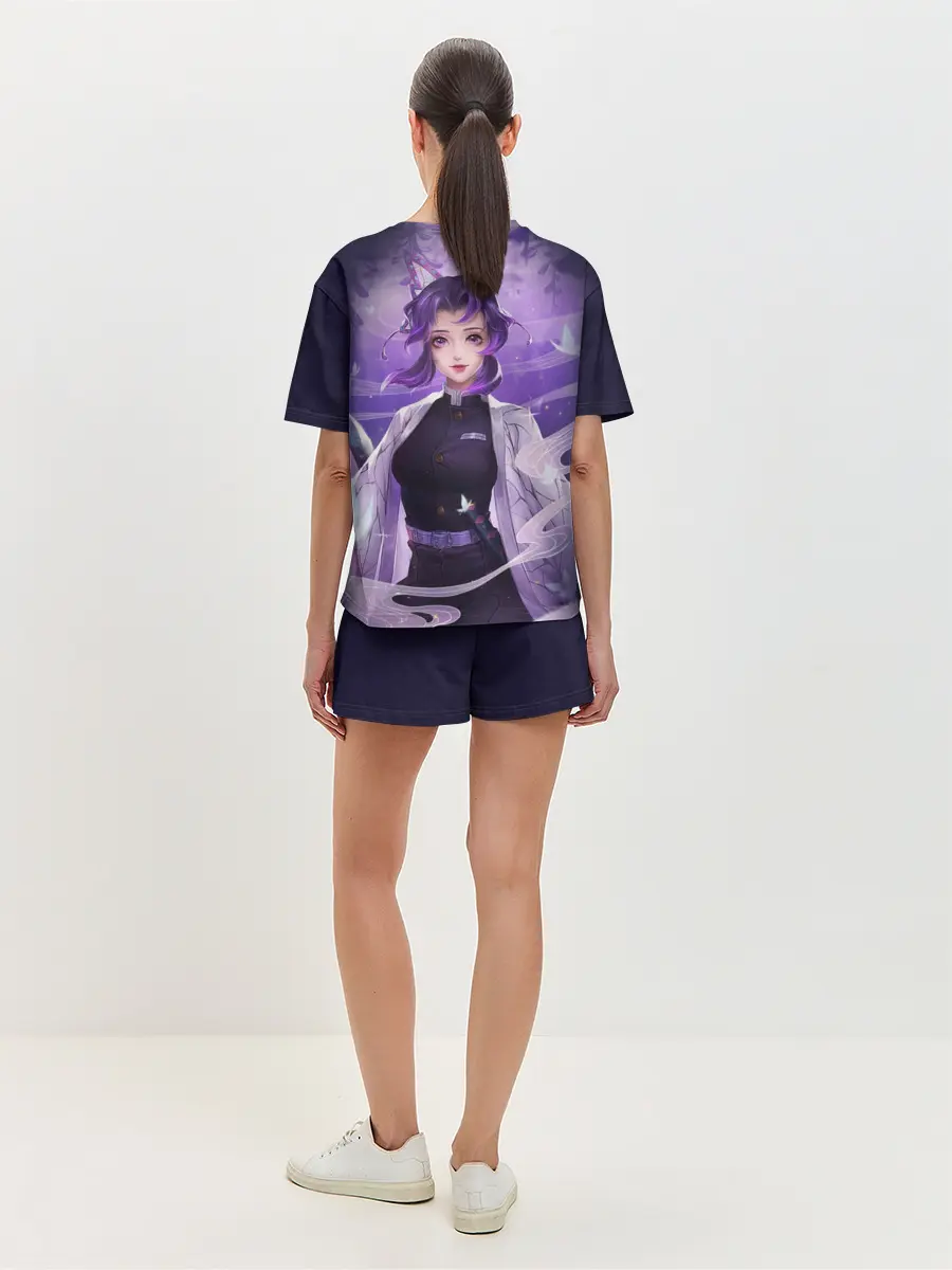 Женская пижама с шортами / КЛИНОК РАССЕКАЮЩИЙ ДЕМОНОВ