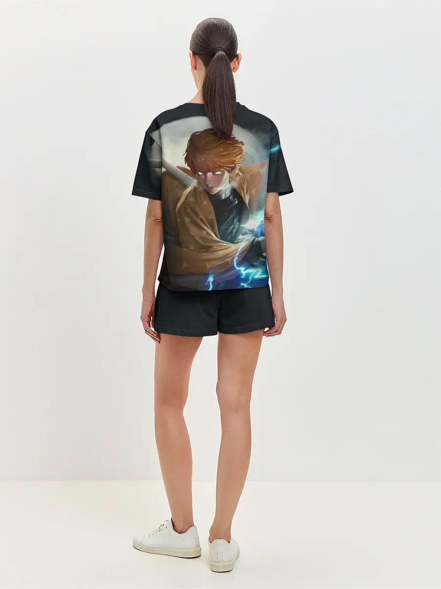 Женская пижама с шортами / КЛИНОК РАССЕКАЮЩИЙ ДЕМОНОВ